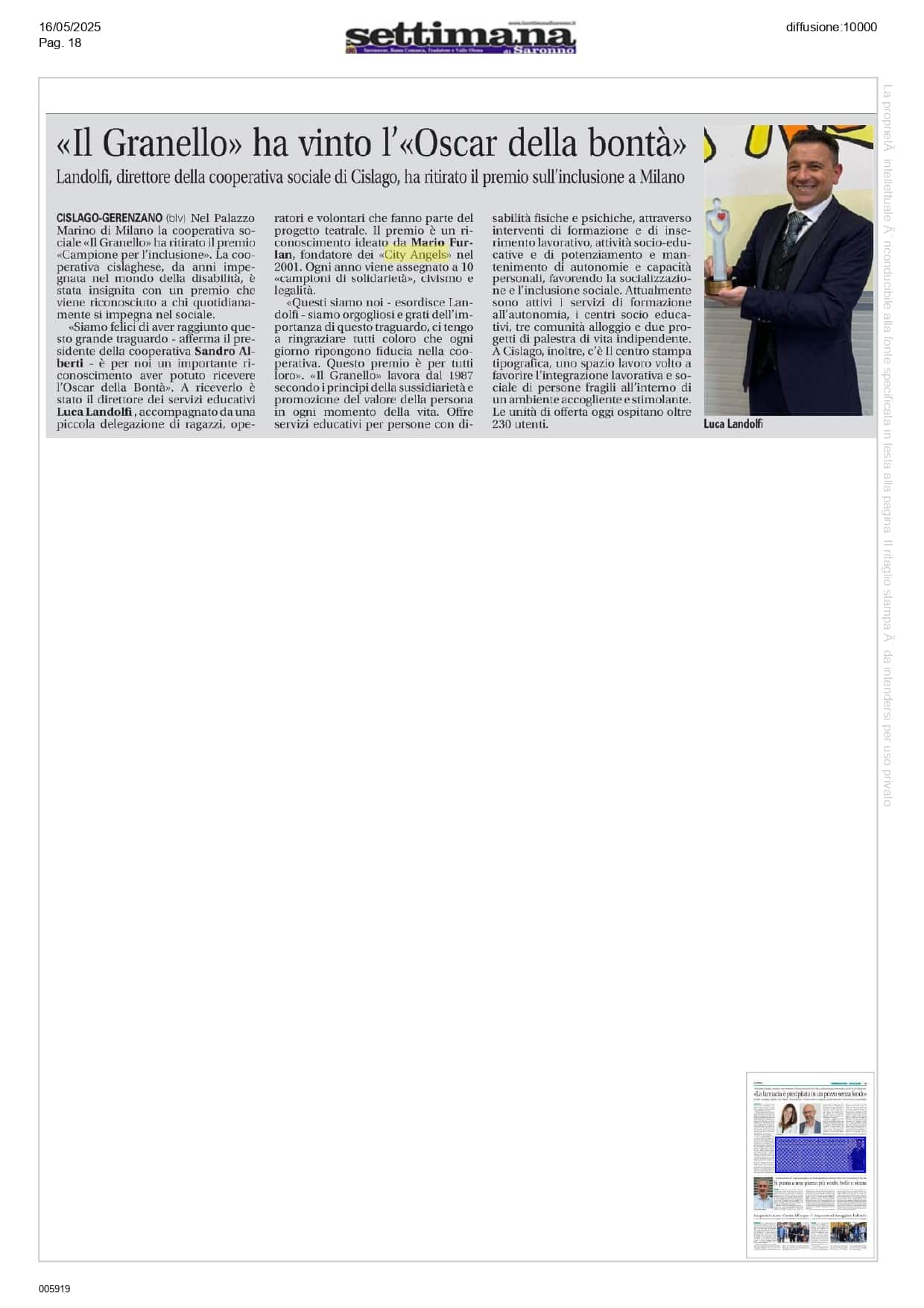 Premio Campione City Angels
