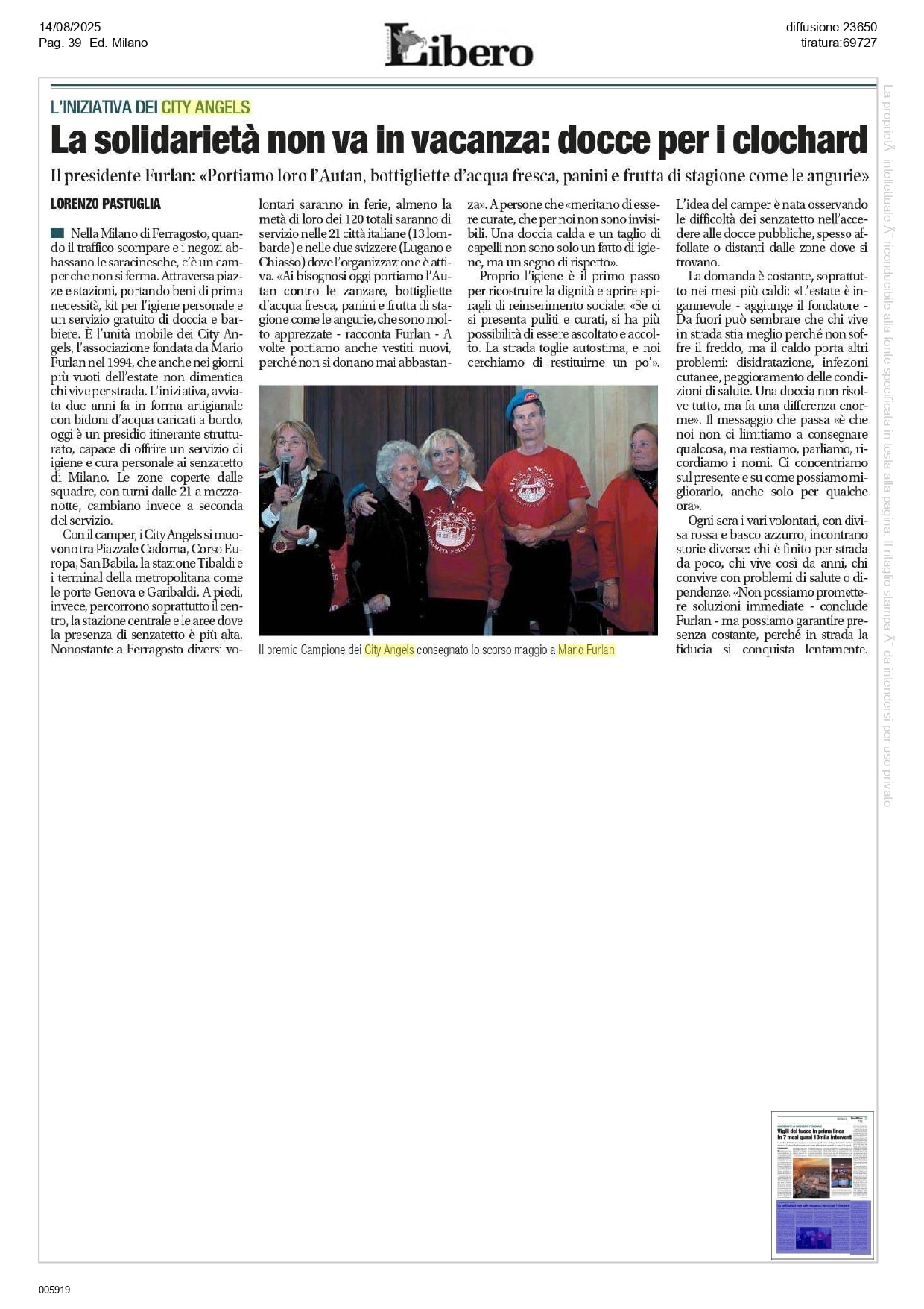 City Angels, docce per i clochard